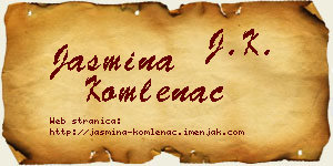 Jasmina Komlenac vizit kartica